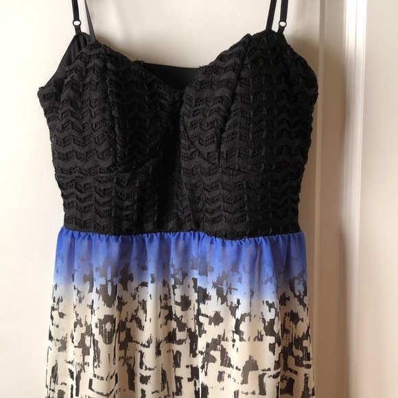 Trixxi Maxi Dress Adjustable Straps Open Back Sz M - Picture 2 of 8